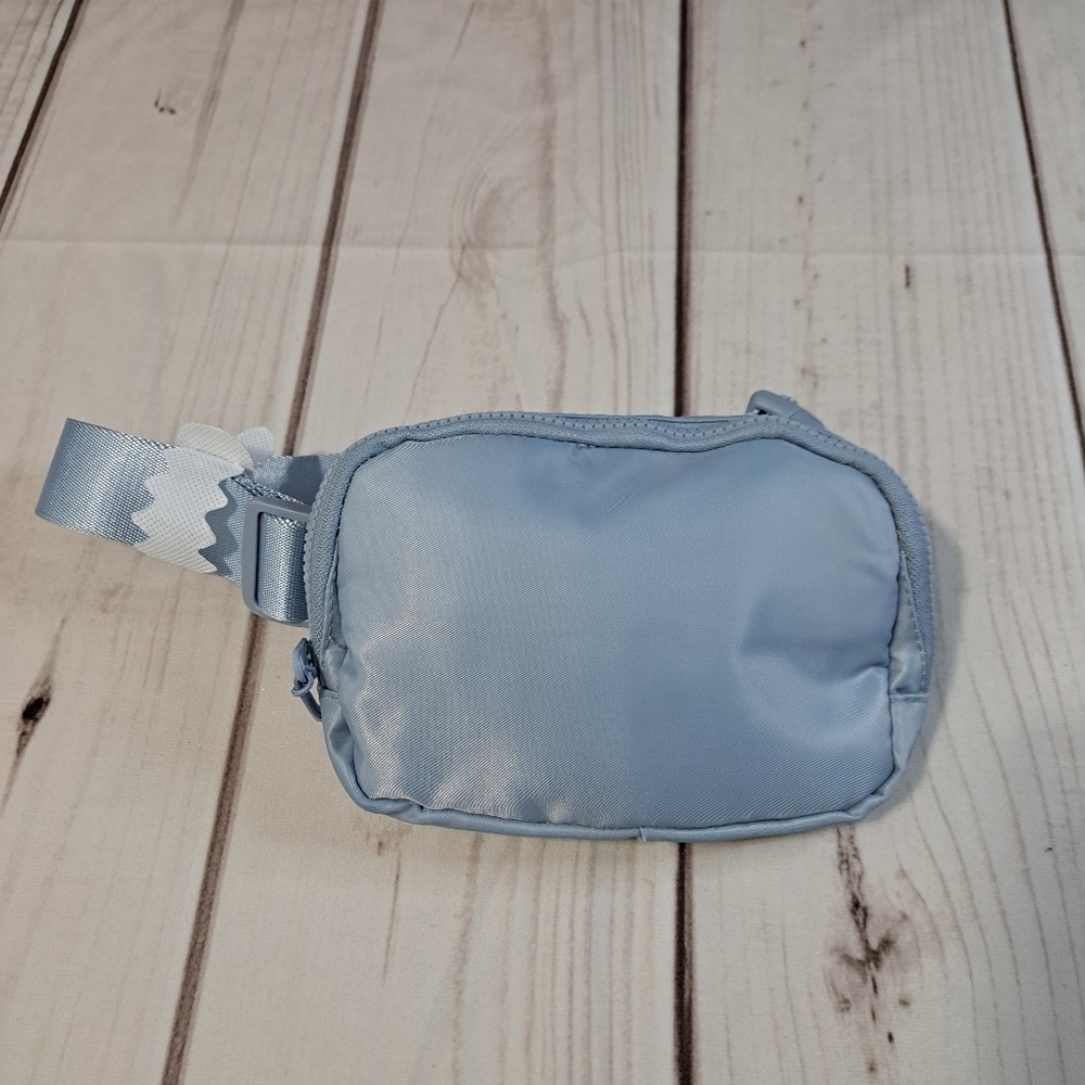 3 FOR 12 SALE Powder Blue Minimalist Belt Bag